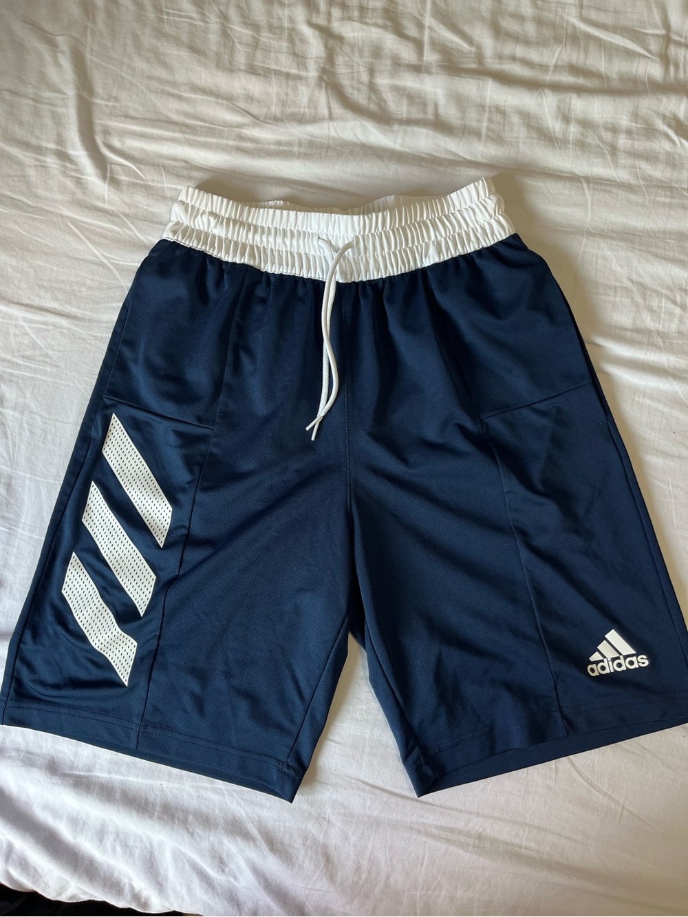 adidas Men's Navy Blue Athletic Shorts